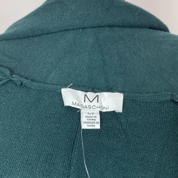 Magaschoni Fringe Open Front Cardigan in Emerald Green size small - Picture 8 of 13